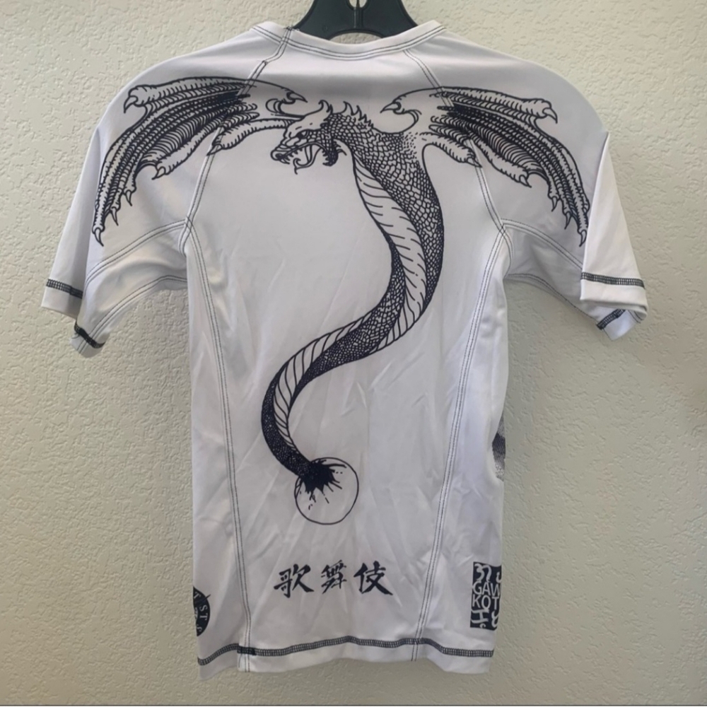 SMALL White rash guard - Picture 2 of 3